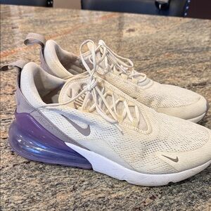 Nike Air Max Beige and Lavender Shoes
